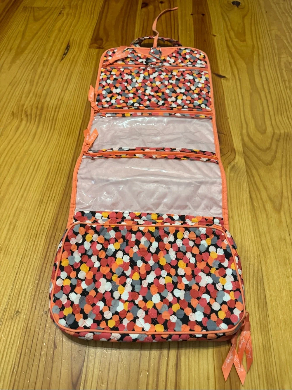 Vera Bradley Foldable Hanging Organizer Pixie Confetti Vacation Travel